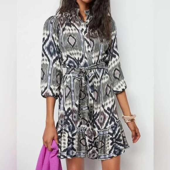 Anthropologie Dresses & Skirts - Anthropologie Tiny Carita Tunic Dress Black Motif Size Small